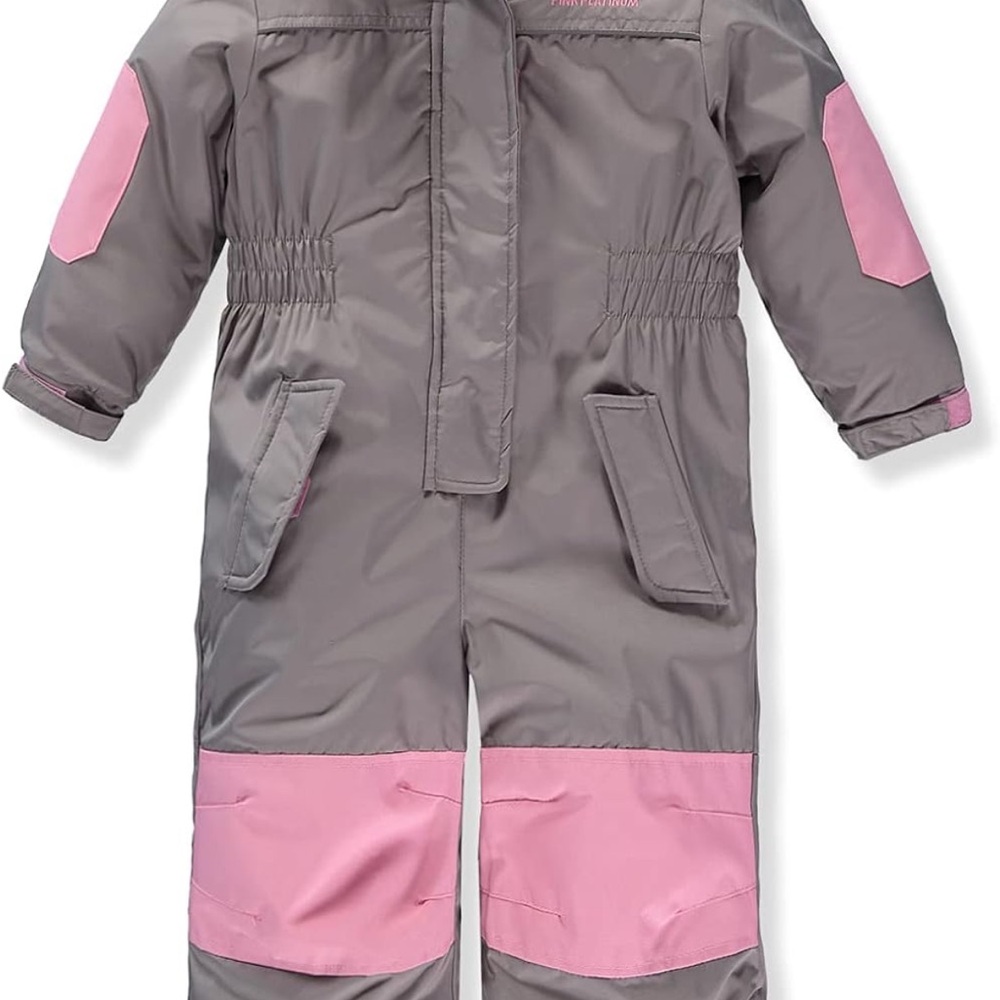Pink Platinum Black and Pink Snowsuit
